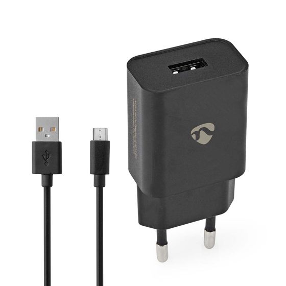USB-A seinälaturi 5W Micro USB-kaapelilla älylaitteiden lataukseen