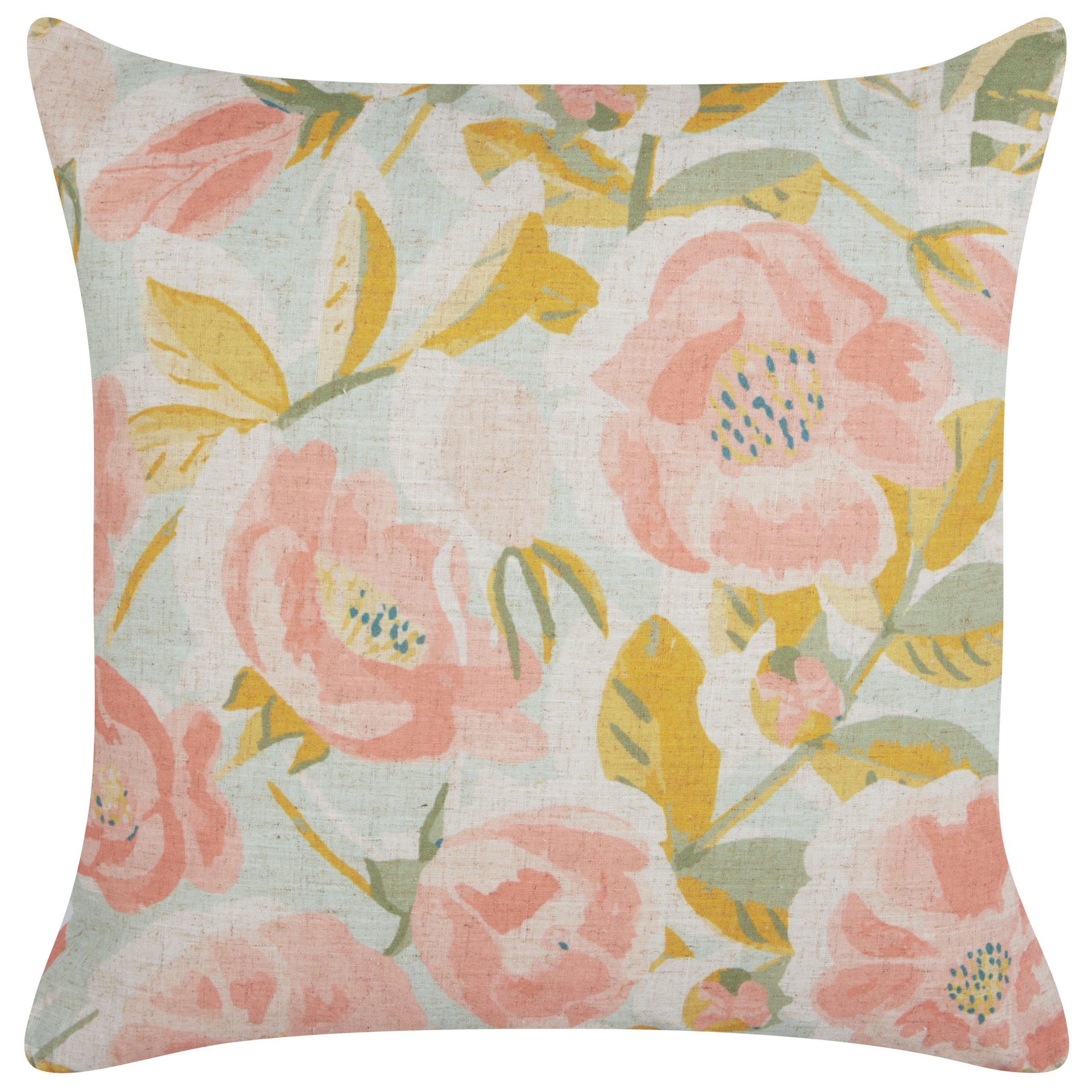 Koristetyyny ZAHRIYE 45 x 45 cm Vaaleanpunainen Kukkakuvio