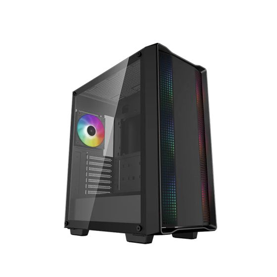 Deepcool | CC560 ARGB V2 | Musta | Keskikokoinen torni | Virtalähde mukana: Ei | ATX PS2