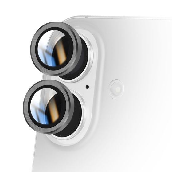 Kameran linssinsuoja iPhone 16:lle vahvistetulla reunalla