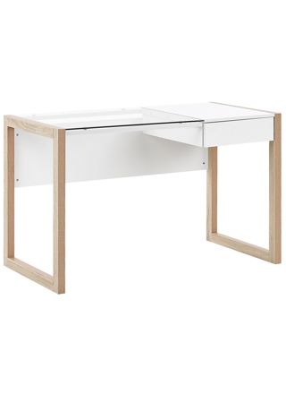 Työpöytä JENKS Valkoinen 120 cm 60 cm säilytystila