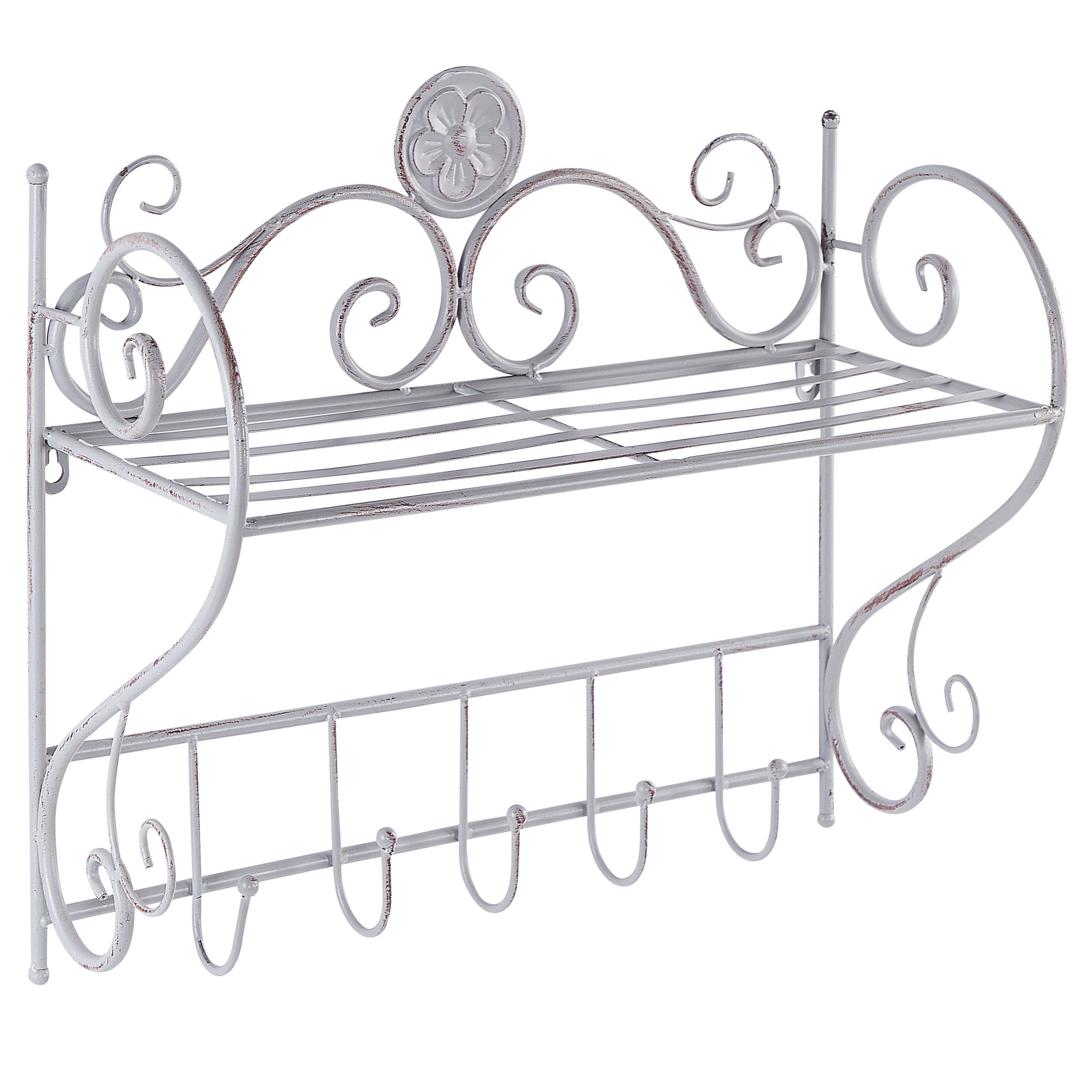 Seinähylly OSORNO metalli Harmaa