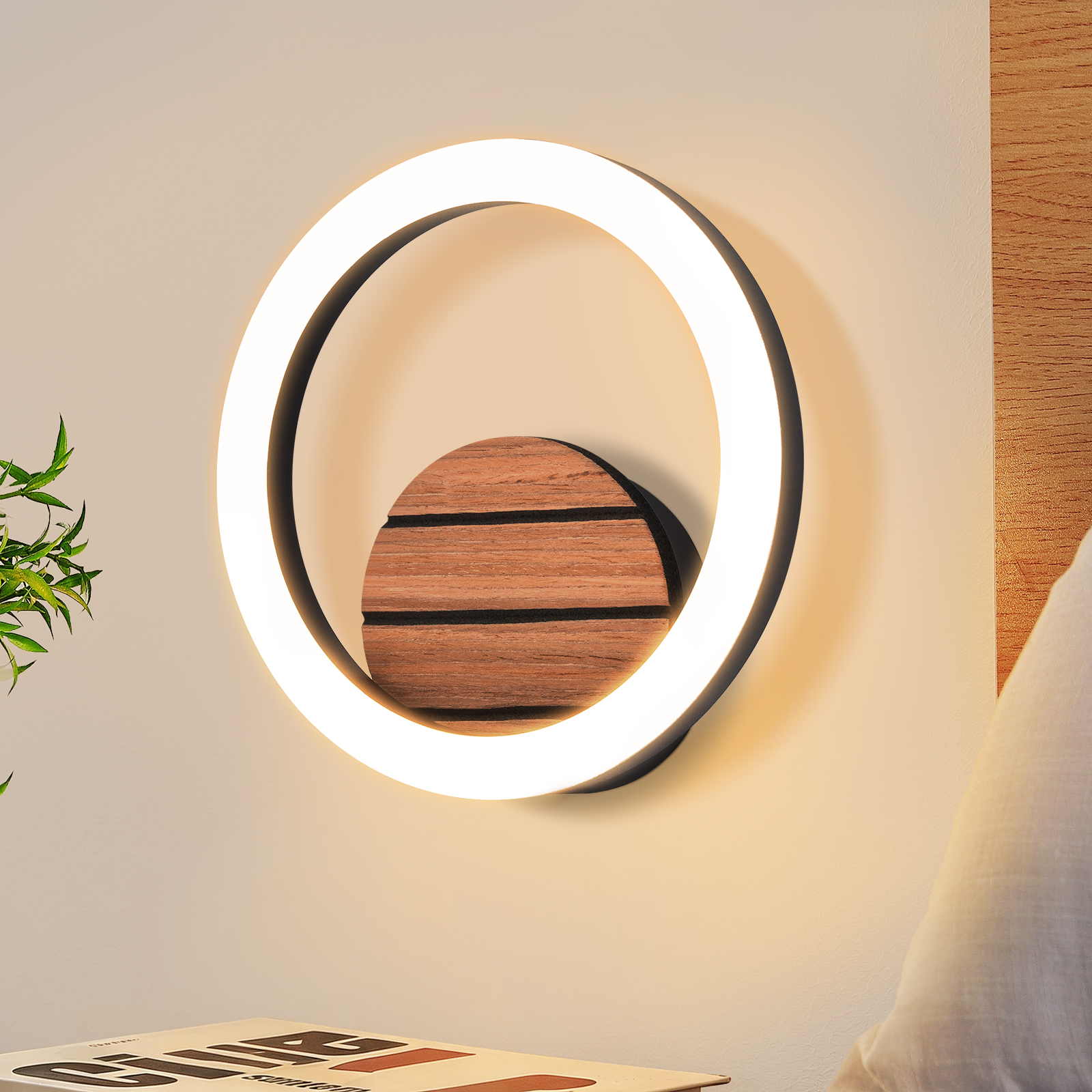 ZMH LED-seinävalaisin 6W 3000 K - Moderni seinävalaisin olohuoneeseen ja makuuhuoneeseen