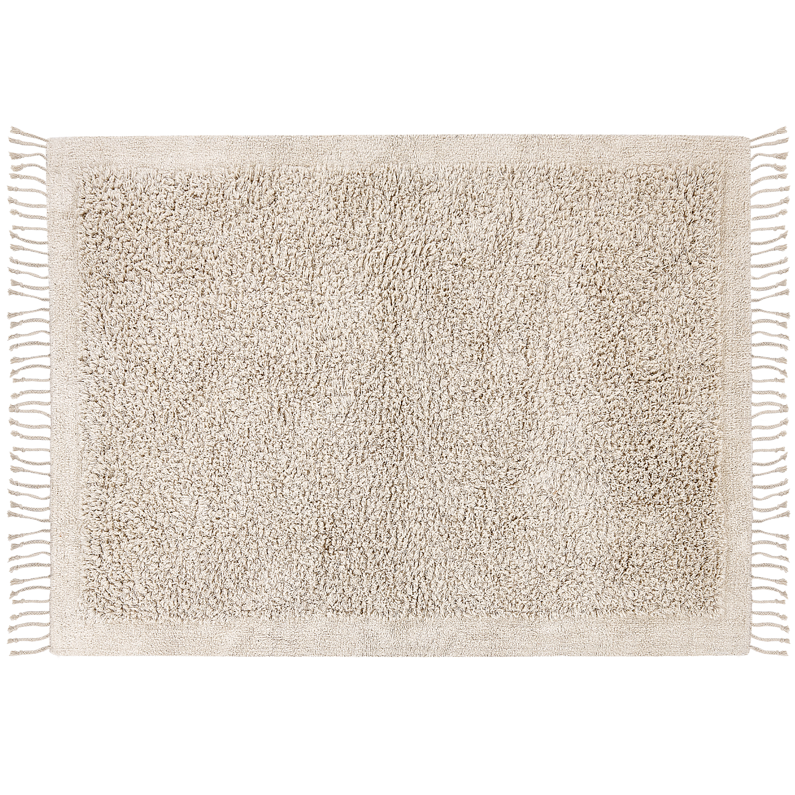 Matto BITLIS Vaaleanbeige 140 x 200 cm Puuvilla