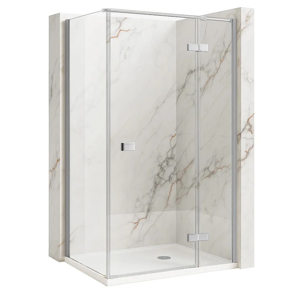REA Suihkukaappi Atlas 100x80 RIGHT kromi, 100X80X200CM