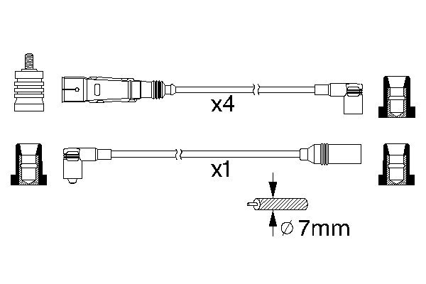 Bosch Sytytyskaapelit 0986356355