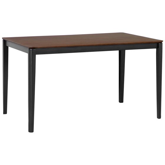 Ruokapöytä CEDAR Tumma saksanpähkinäpuuviilu 135 cm 80 cm