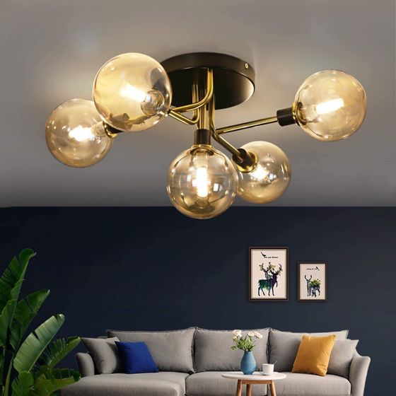 NETTLIFE LED - kattovalaisin olohuoneeseen, makuuhuoneeseen, 5 G9- lasipallolamppua