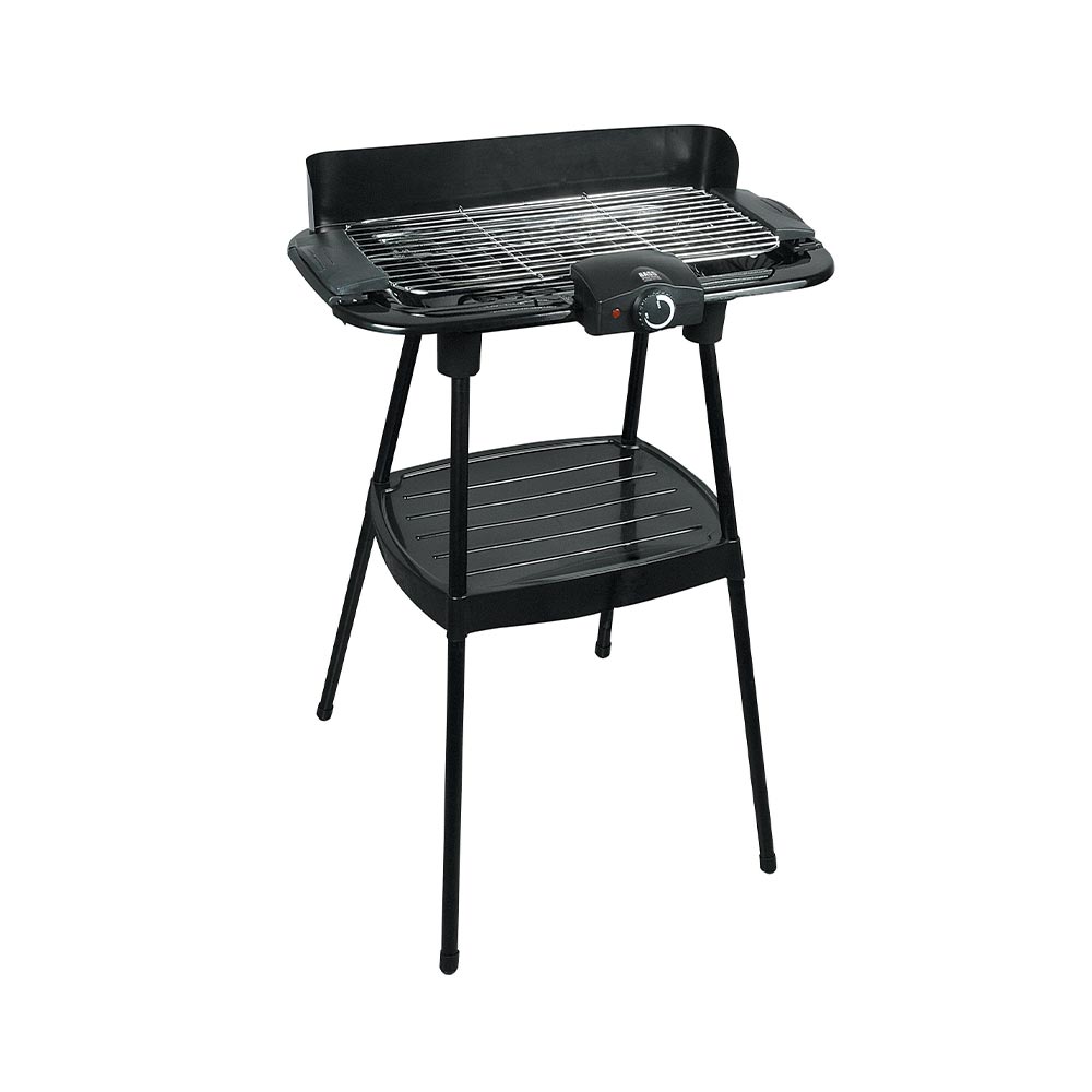 2-in-1 sähkögrilli, vapaasti seisova ja pöytägrilli, 46 x 23 cm