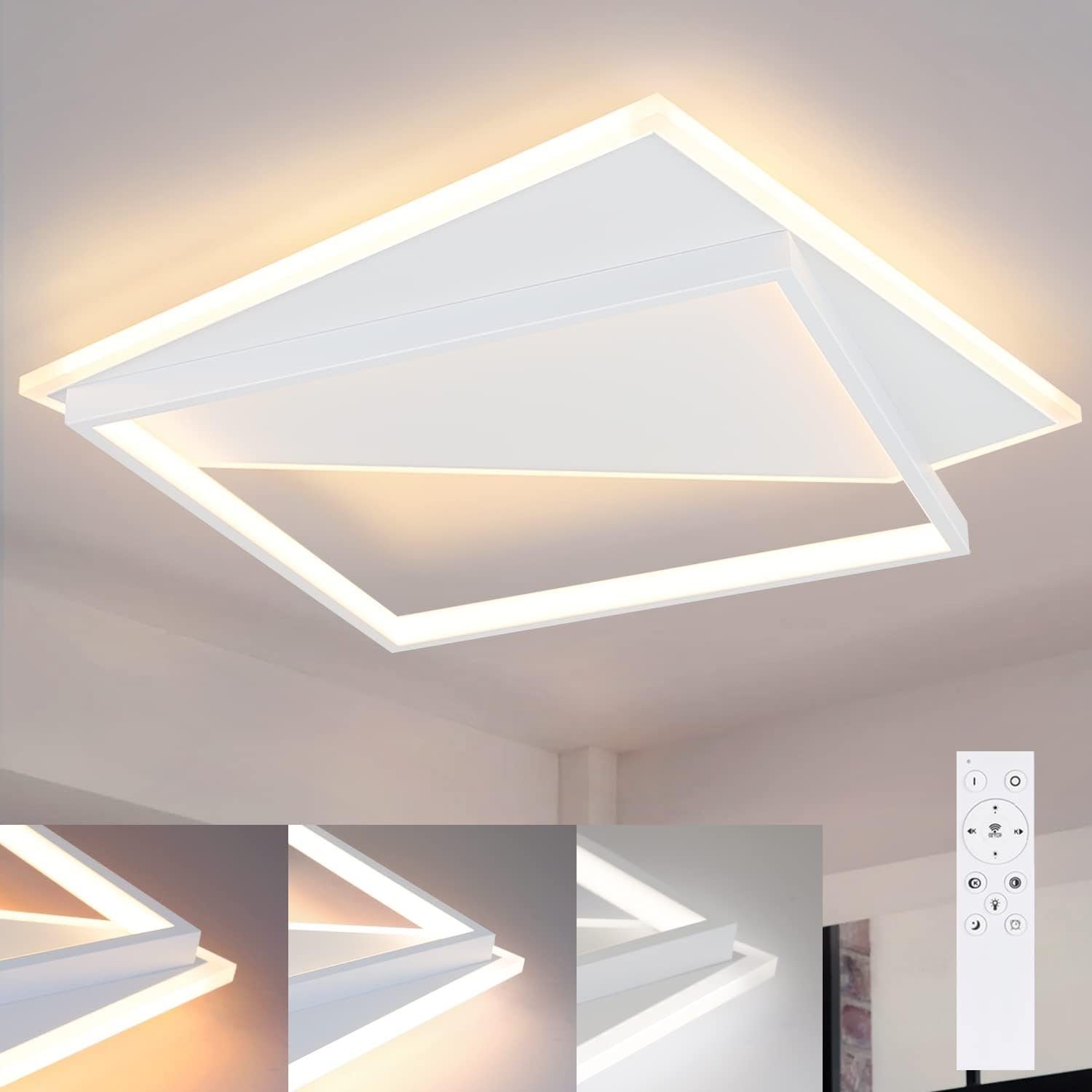 NETTLIFE LED - kattovalaisin, 48cm, 53W, makuuhuoneen, lamppu, moderni, olohuoneen Valaisimet Valkoinen, muotoilu, eteiseen