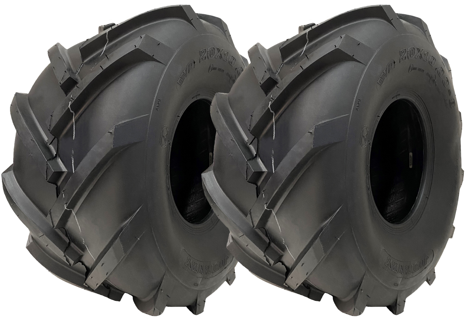 20x10.00-8 avoimella keskiosalla varustetut renkaat, nastat, Rotovator-mallia, Wanda P328 (2 kpl:n sarja)