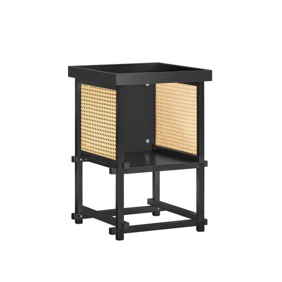 SoBuy Yöpöytä Lipasto Sohvapöytä Sivupöytä modernia muotoilua keittiön pöytä HFBT03-SCH