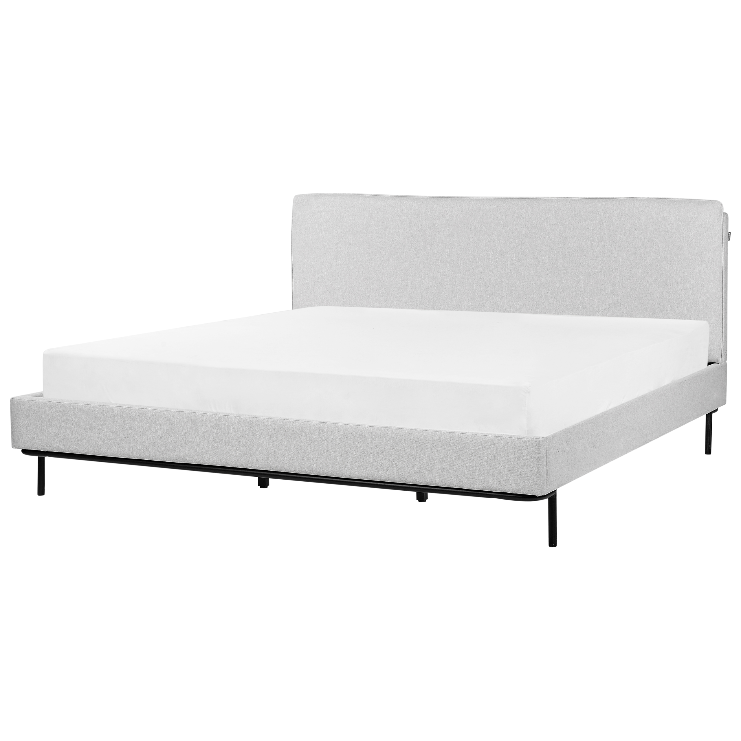 Sänky kangas CORIO 180 x 200 cm Vaaleanharmaa