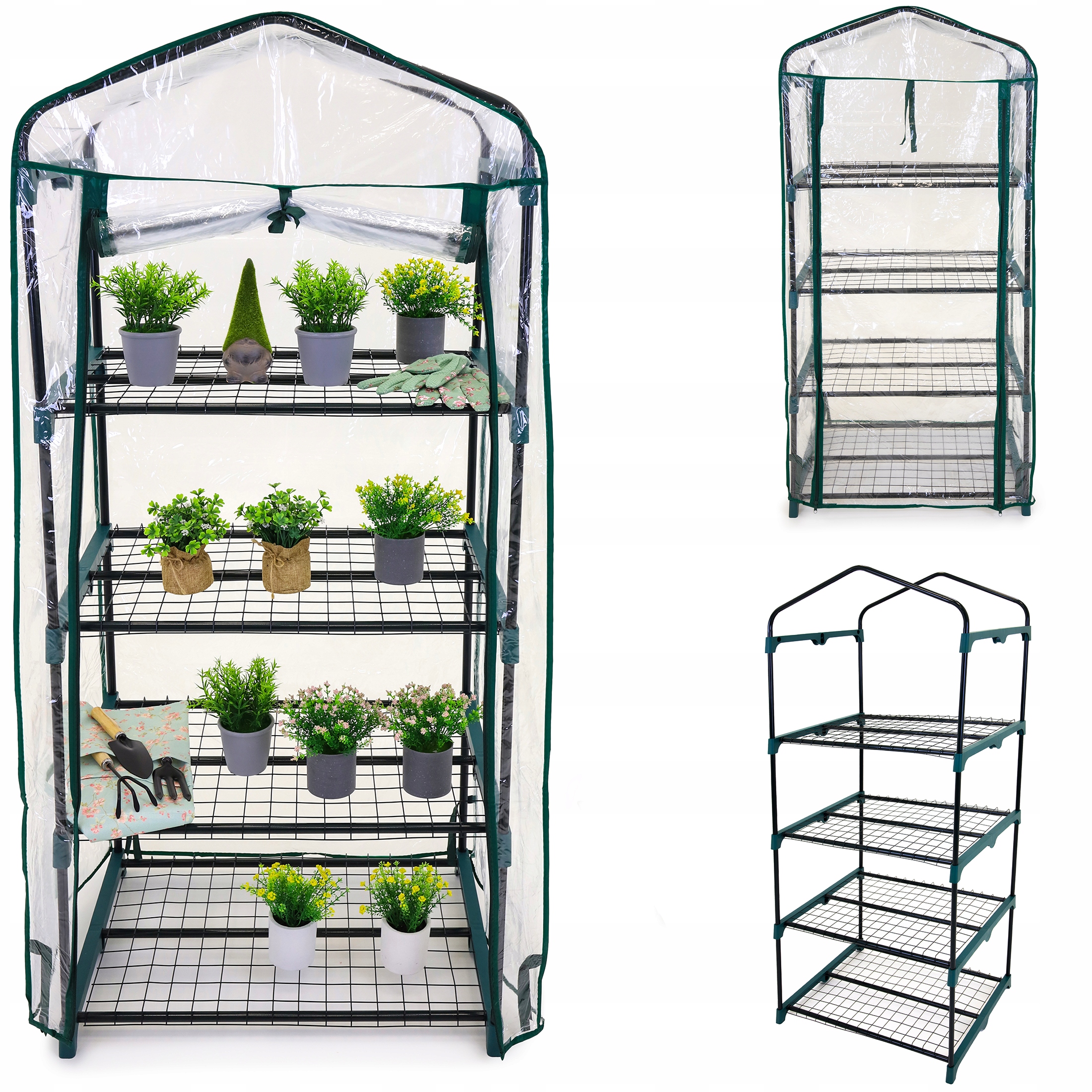 Mini PARVEKEKASVIHUONE 160x70x50 KASVIEN KASVATUSTA FOLIOTUNNELI