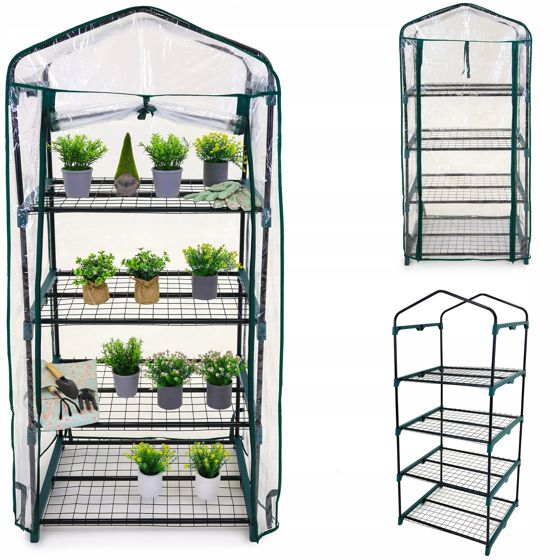 Mini PARVEKEKASVIHUONE 160x70x50 KASVIEN KASVATUSTA FOLIOTUNNELI