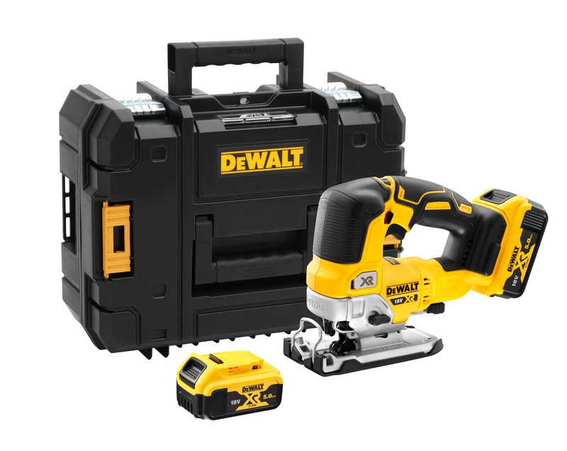 DeWalt DCS334P2 XR 18V -Akkupistosaha 2x 5,0 Ah