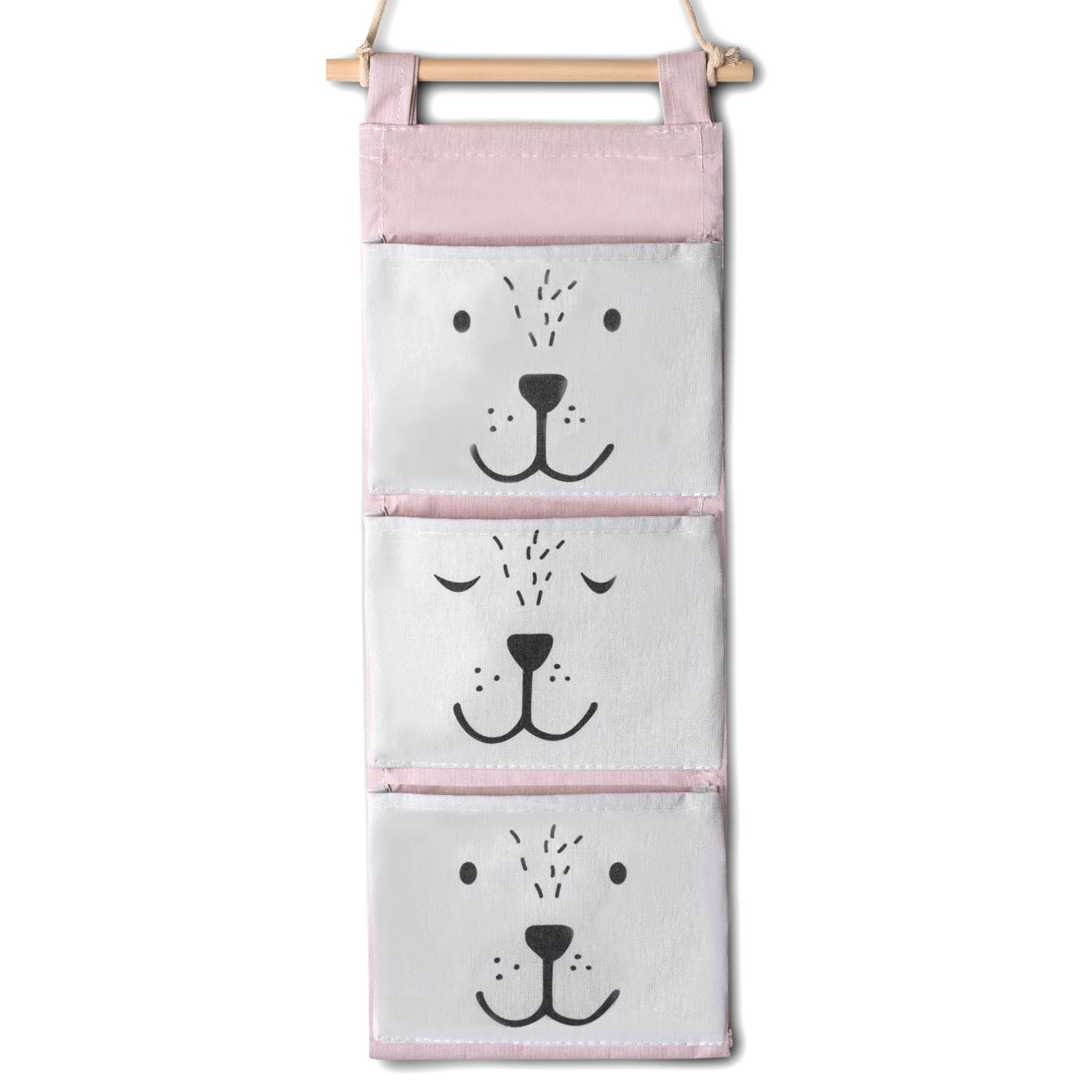 Nukido riippuva lelujärjestäjä - vaaleanpunainen