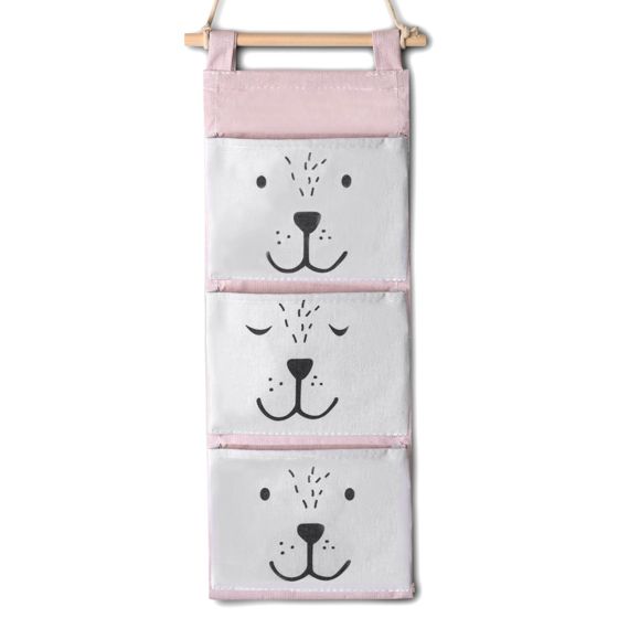 Nukido riippuva lelujärjestäjä - vaaleanpunainen