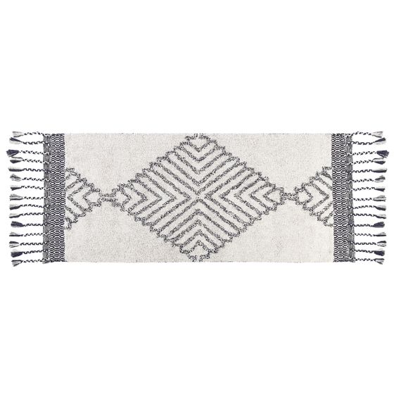 Matto ERAY Vaaleanbeige 80 x 150 cm puuvilla