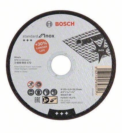 Bosch Standard for Inox -Katkaisulaikka 125 x 1,6 mm