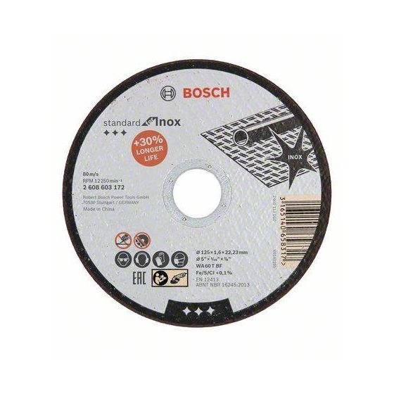 Bosch Standard for Inox -Katkaisulaikka 125 x 1,6 mm