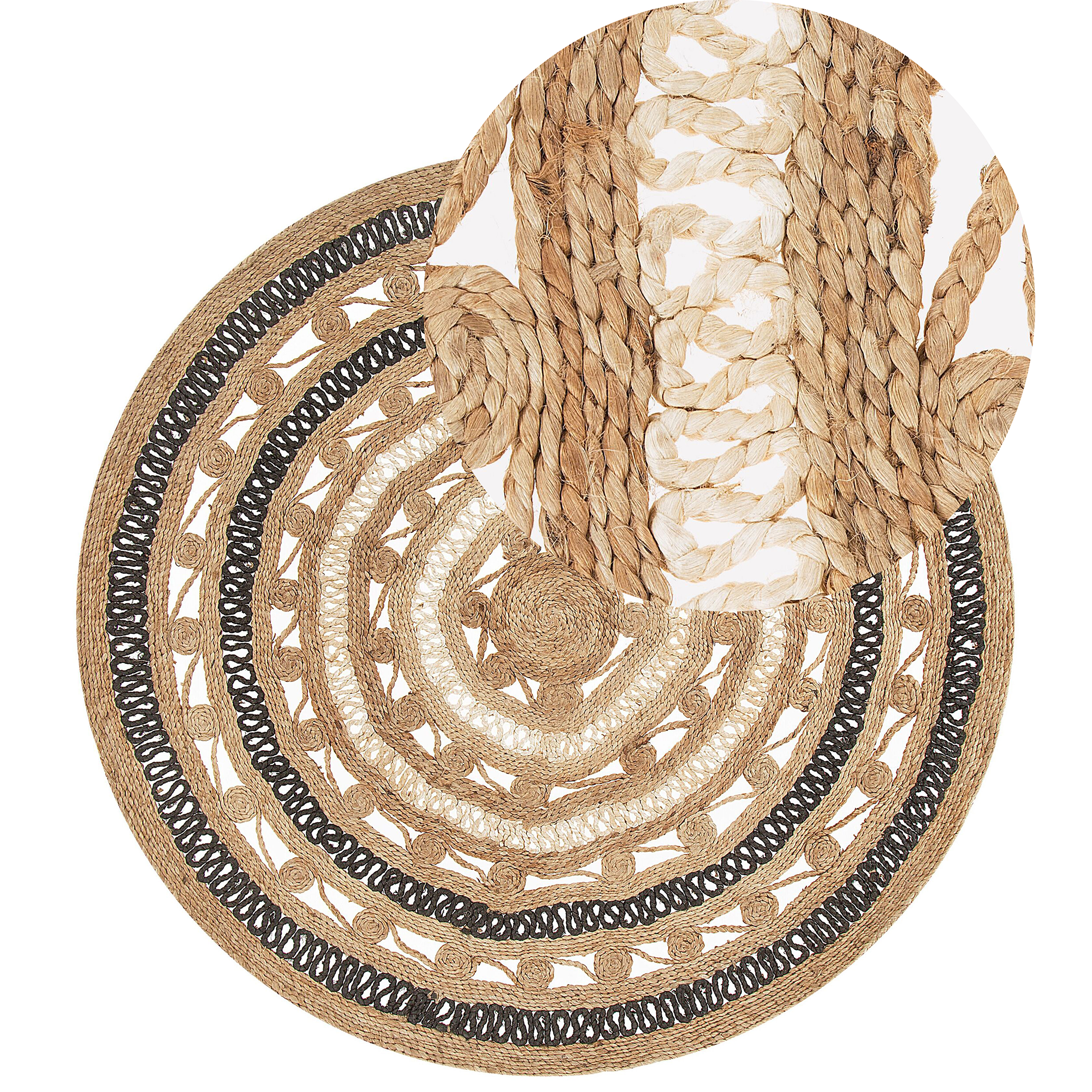 Matto GOYNE Beige ø 140 cm juutti