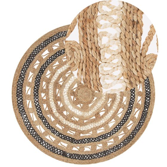 Matto GOYNE Beige ø 140 cm juutti