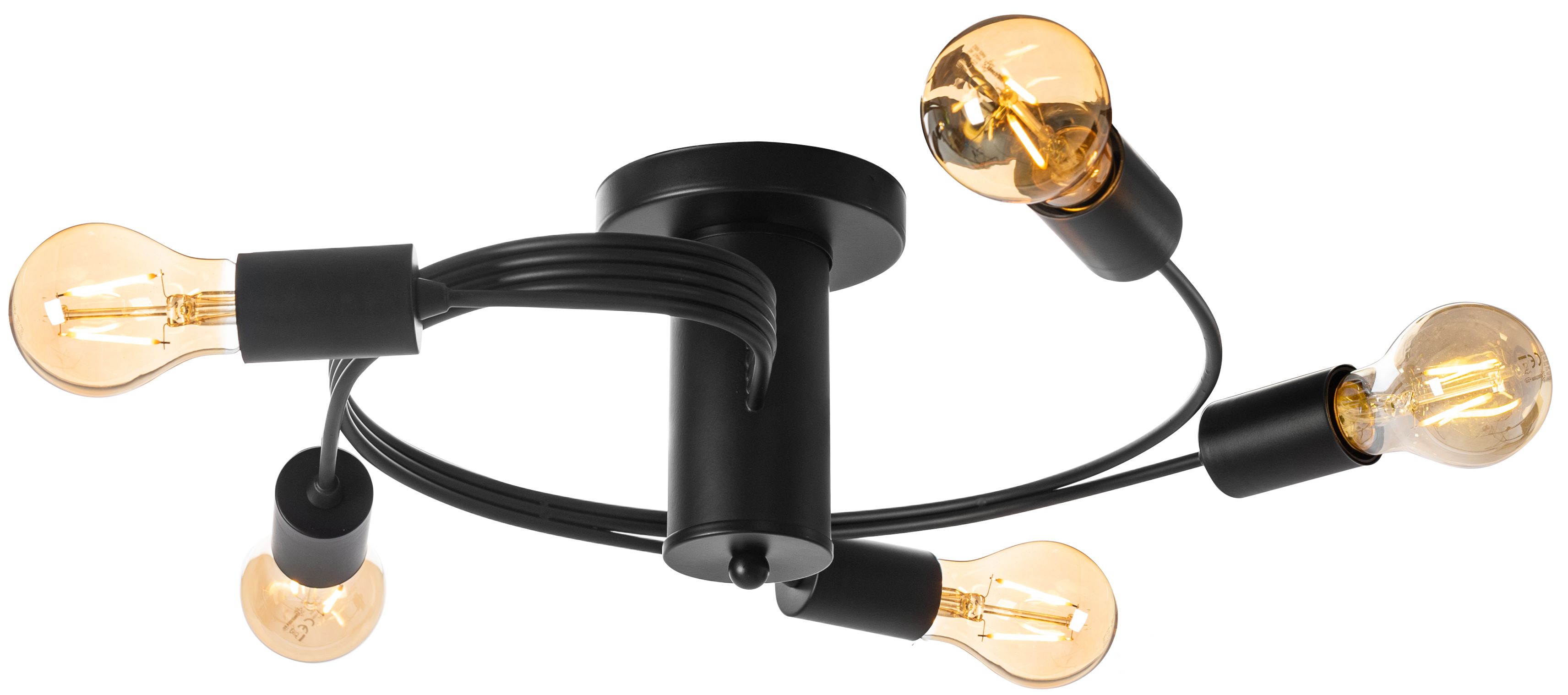 TOOLIGHT kattovalaisin APP741-5C musta, 46X46X16CM