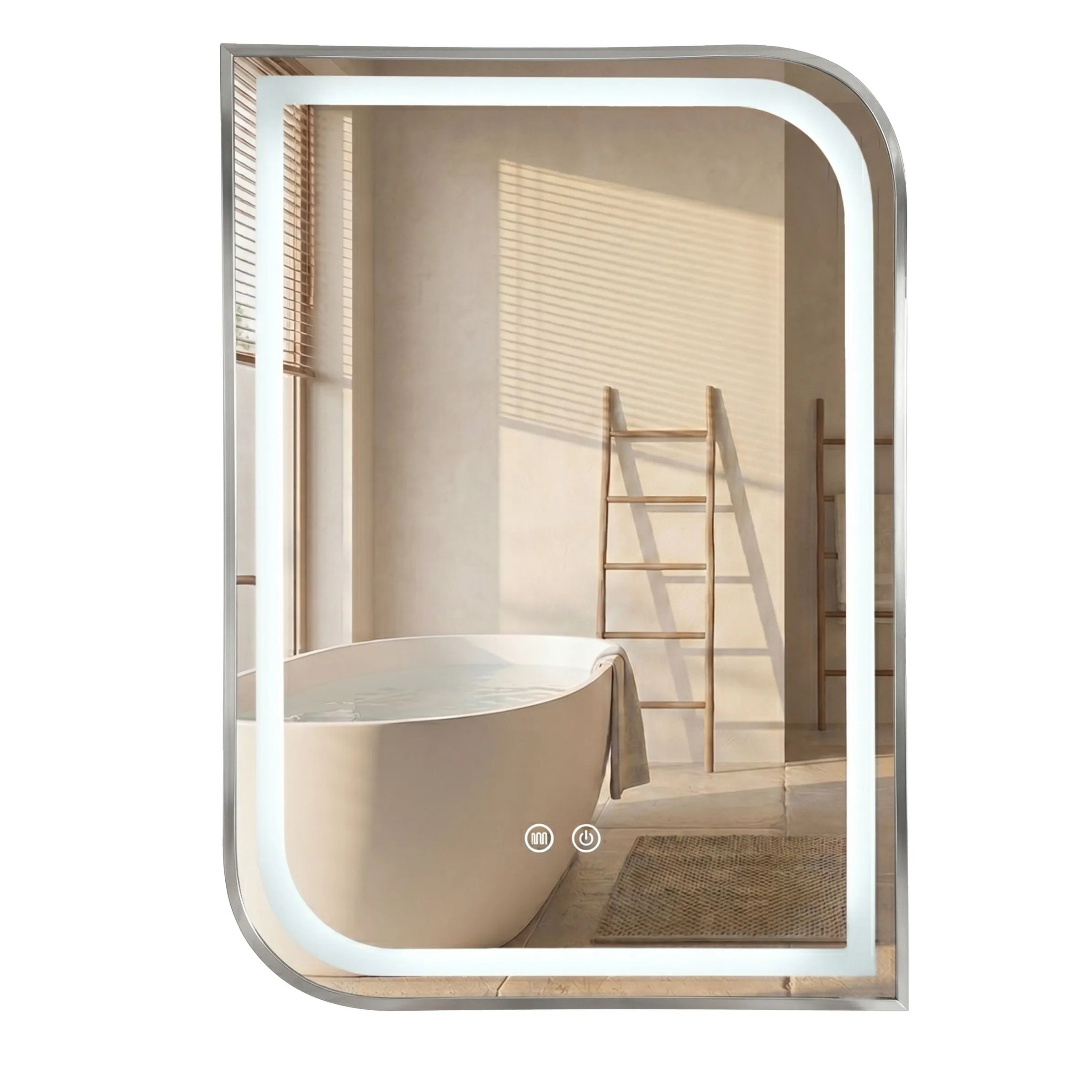 REA peili ZONE 80x60 harjattu nikkeli, 2,5x60x80cm