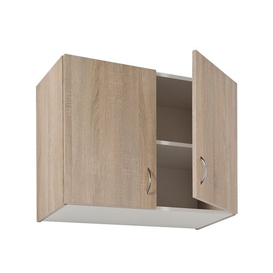 Yksi 80 x 60 Sonoma Oak seinään ripustettava keittiökaappi