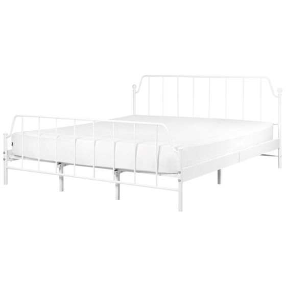 Sänky metalli MAURESSAC 180 x 200 cm Valkoinen