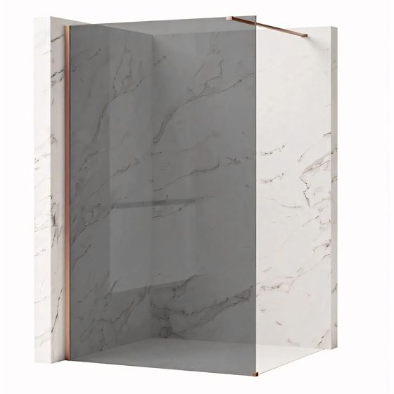 REA Suihkuseinä Flexi Grey 140 Harjattu kupari, 140X195CM