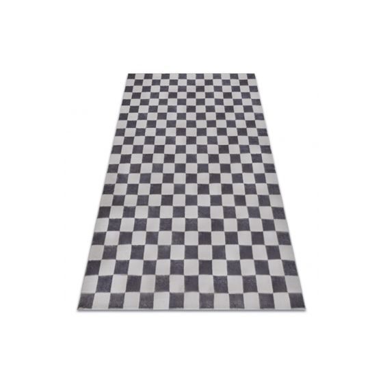 Matto AURA EB112 harmaa - Checkerboard, rakenteellinen, moderni 120x170 cm