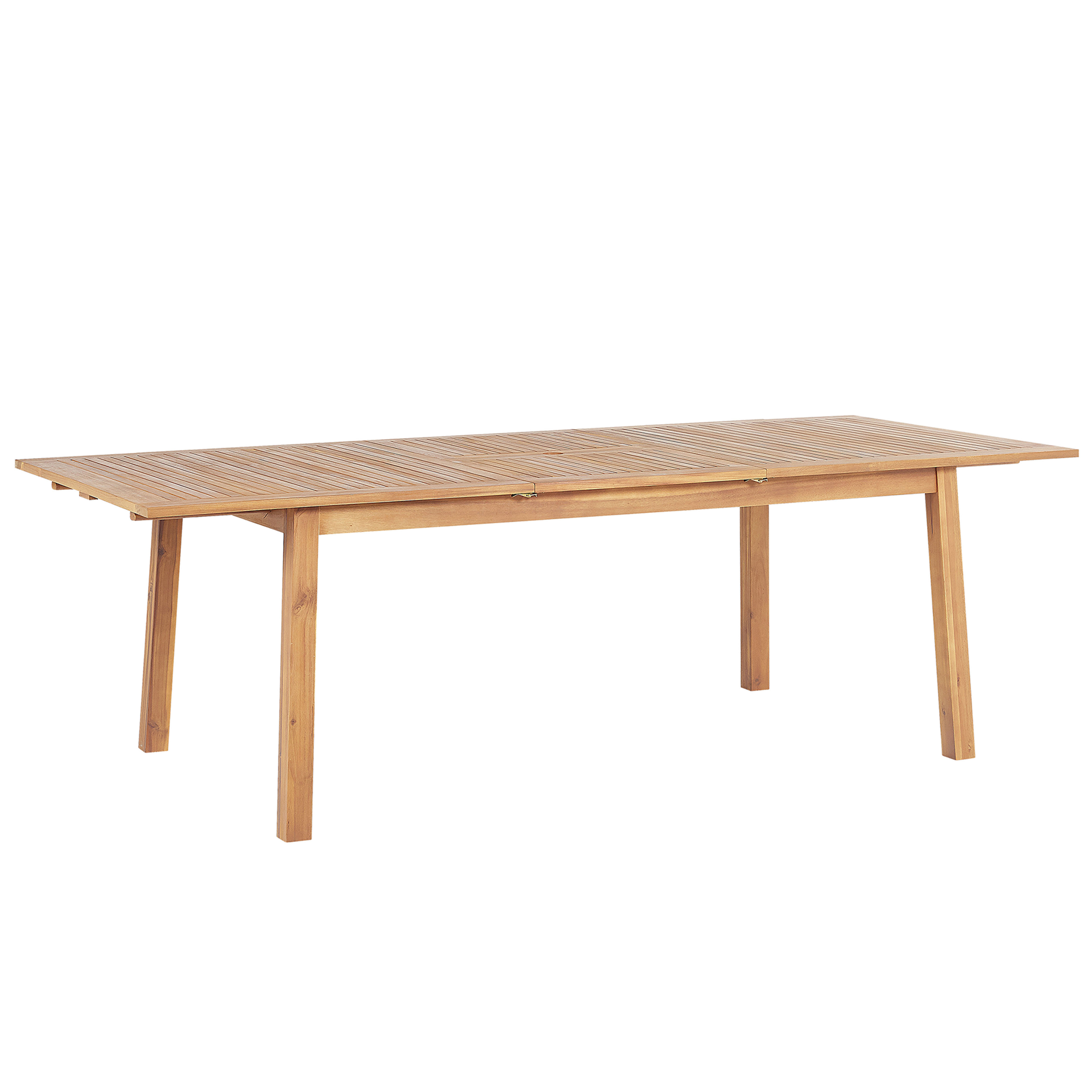 Jatkettava puutarhapöytä CESANA 180/240 cm 100 cm Akaasia Vaaleanruskea
