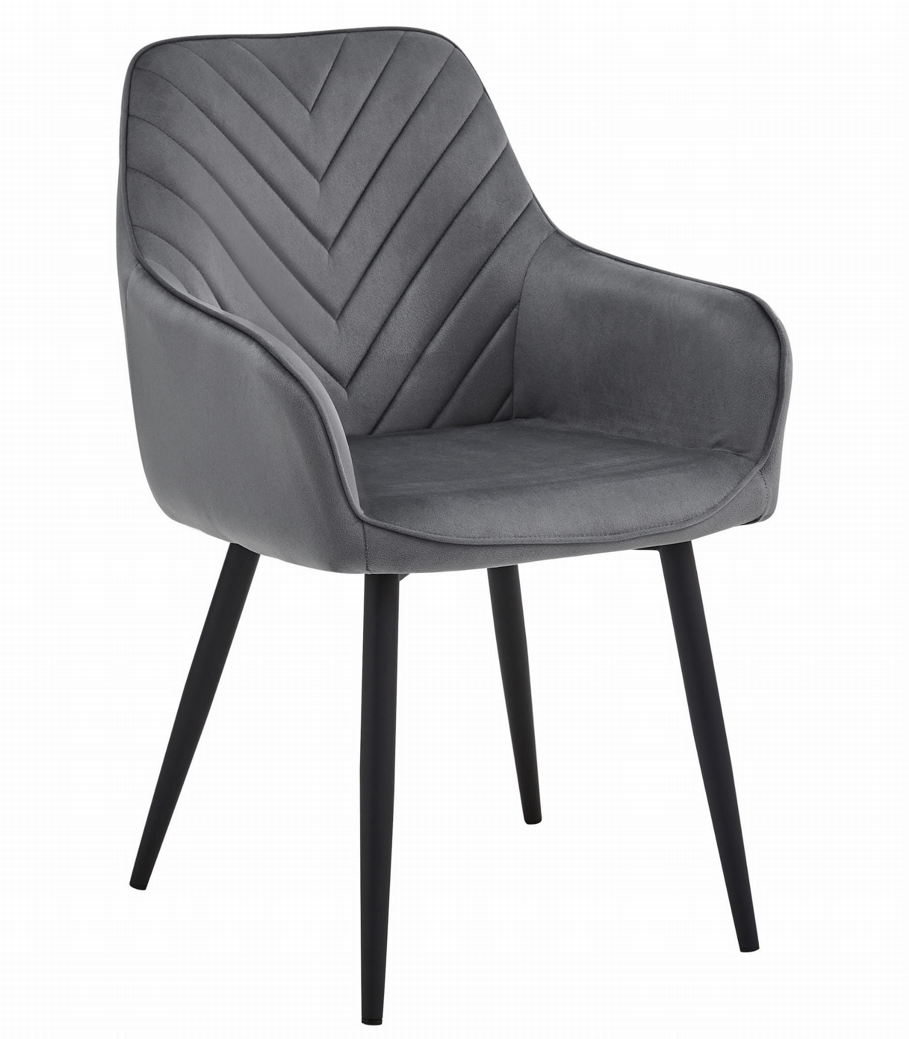 NANA-tuoli, tummanharmaa sametti, mustat jalat (1 kpl)