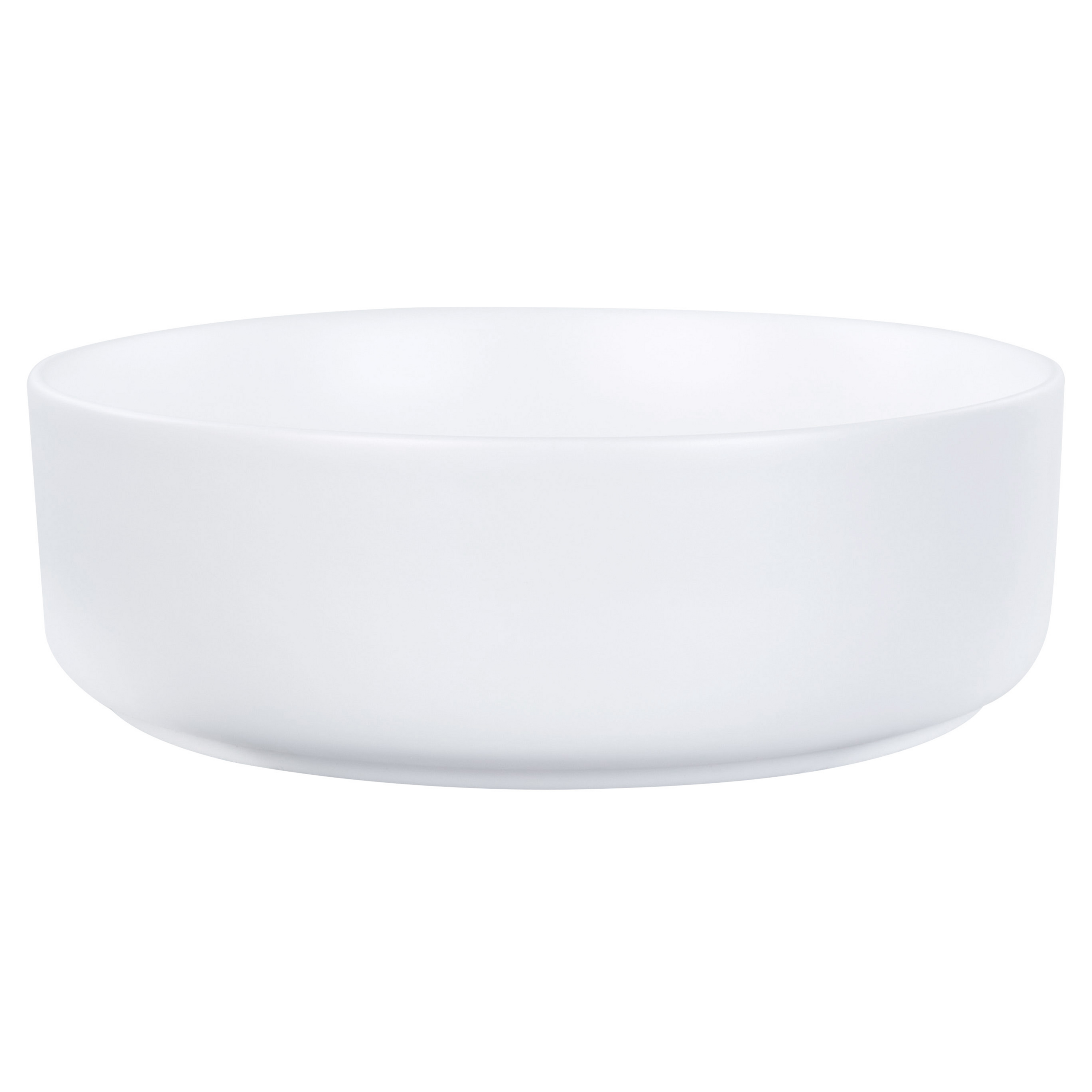 Pesuallas tason päälle CALIG ⌀ 36 cm keramiikka Luonnonvalkoinen