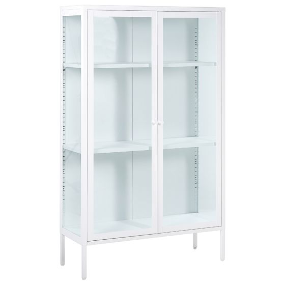 Lasivitriini NASH metalli 90 cm Valkoinen