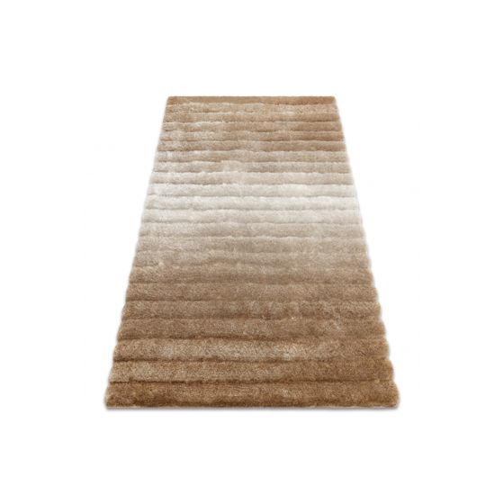 Matto moderni FLIM 007-B2 m, raidat - Rakenteellinen beige 80x150 cm