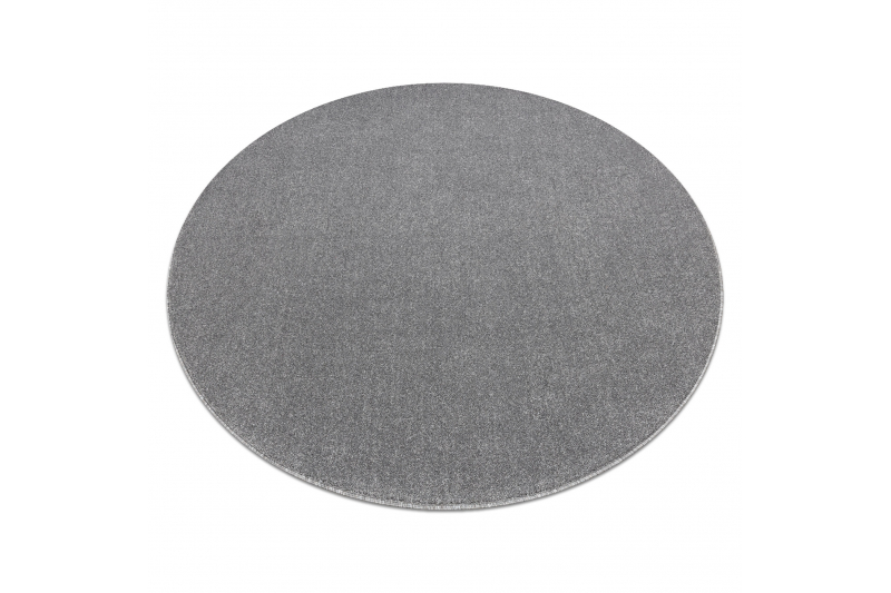 ETON PLUS matto ympyrä vaaleanharmaa, yksivärinen,