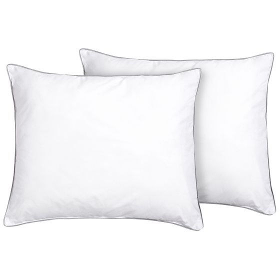 Tyynysetti 2 kpl PELISTER Matala 50 x 60 cm Mikrokuitu Valkoinen