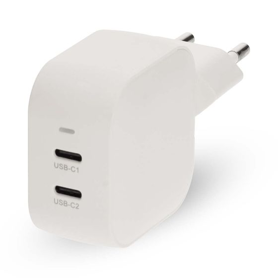 45W GaN seinälaturi kahdella USB-C-portilla PD3.0 pikalatauksella