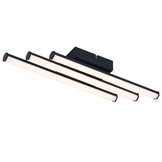 NETTLIFEKattovalaisin olohuoneeseen, makuuhuoneeseen, moderniin, mustaan valaisimeen, 18W, sisustussuunnittelu, 3000K, lämmin Valkoinen