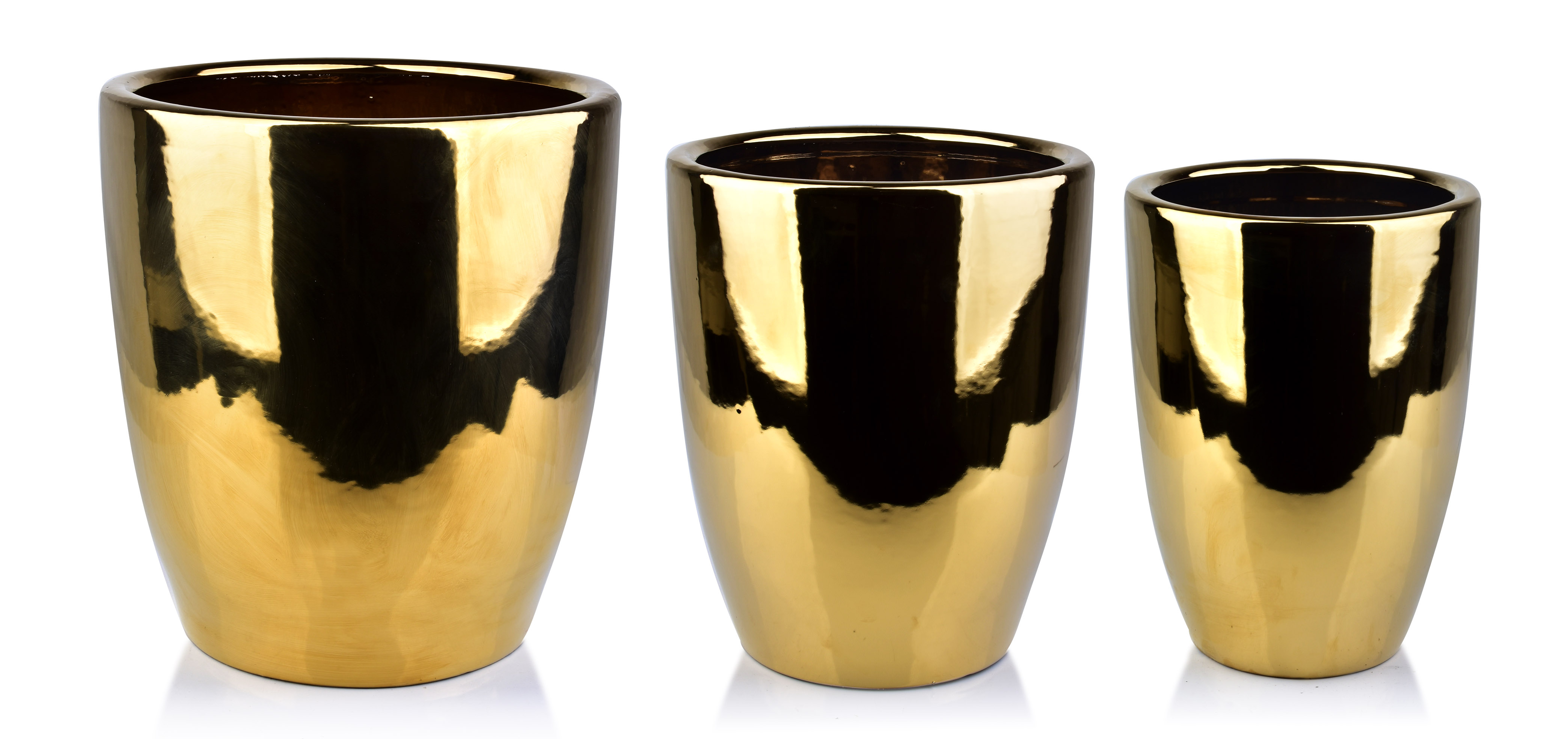 Suojaruukut keramiikka Mondex Neva Gold 39x39x42 hopea 3kpl
