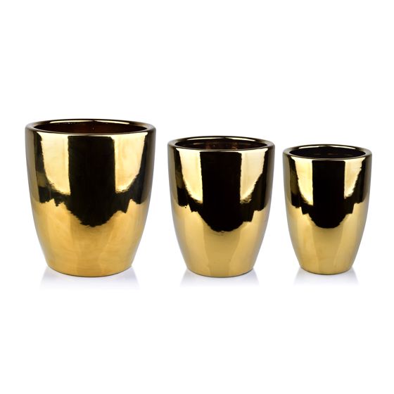 Suojaruukut keramiikka Mondex Neva Gold 39x39x42 hopea 3kpl