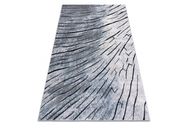 Matto moderni COZY 8874 Timber, Puu - harmaa / sininen 120x170 cm