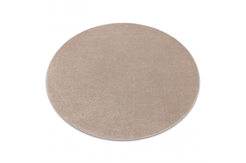 Matto SOFTY pyöreä yksivärinen beige pyöreä 200 cm