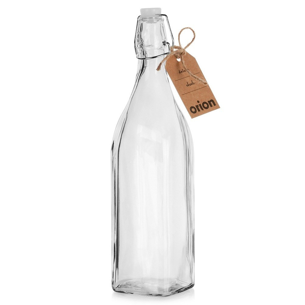 Lasipullo klipsillä 1 l