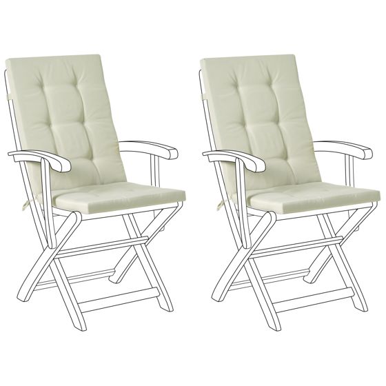 Selkä-/istuintyynysetti 2 kpl MAUI PREMIUM Vaaleanvihreä