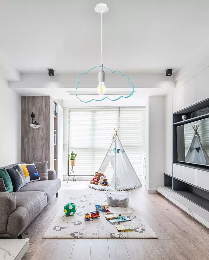 TOOLIGHT riippuvalaisin LH2077-1 sininen, 34, 5X34, 5X99, 5CM