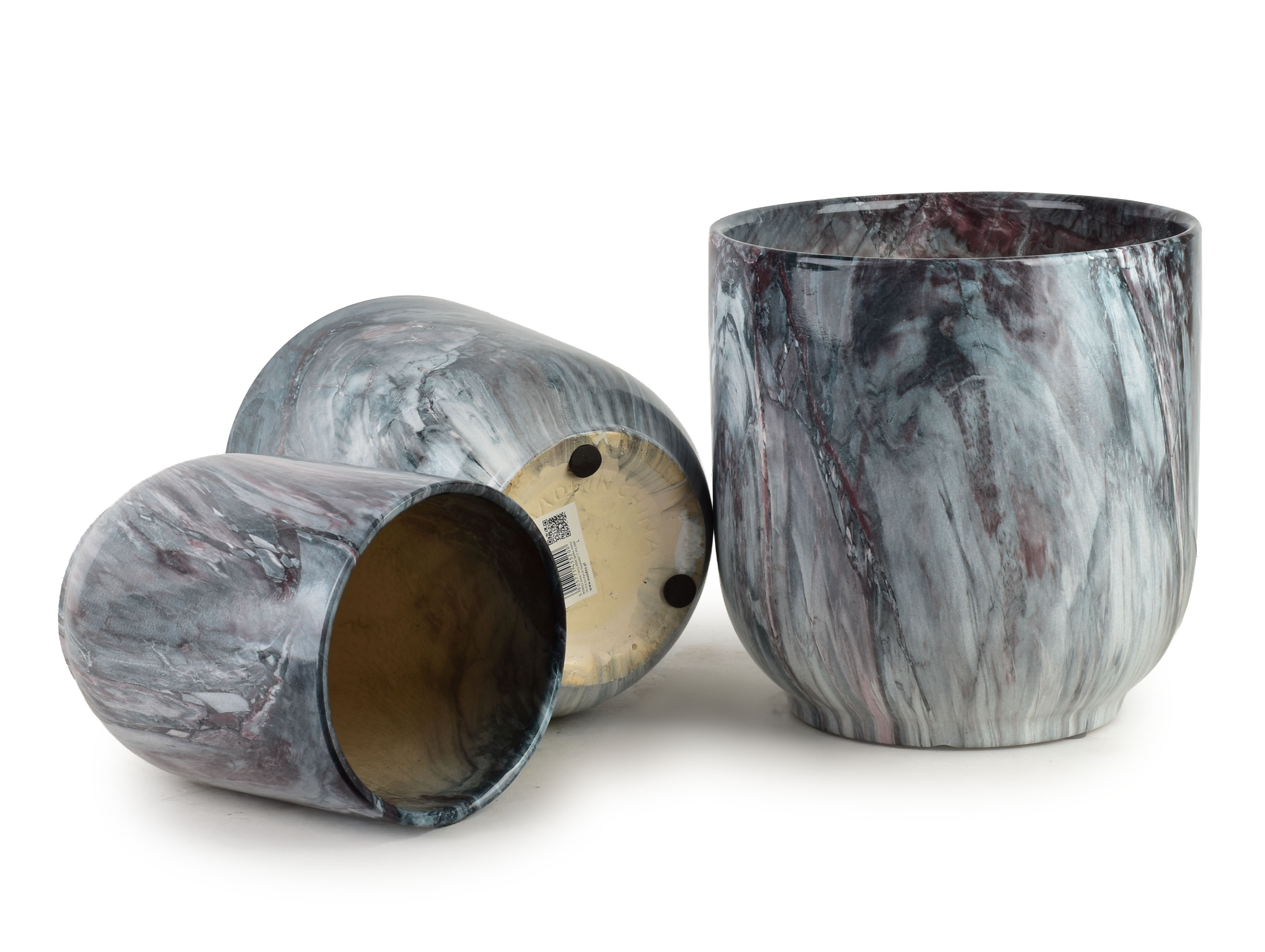 Ruukku keramiikka Mondex Neva Marble 29x29x30 harmaa setti